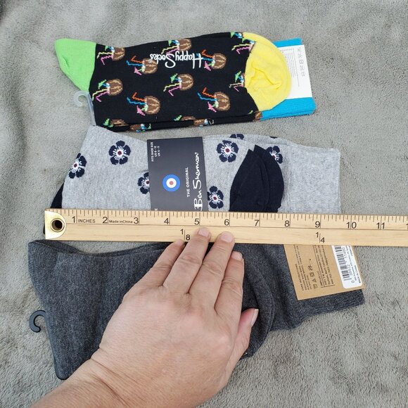 Sock Bundle Three Pack Mens One Size Three Pack Crew Socks *NWT* - Picture 9 of 11